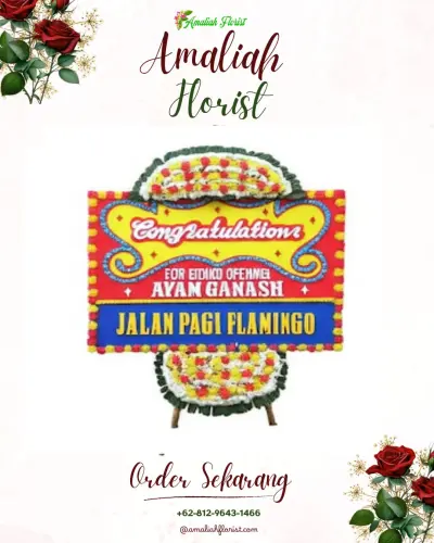 Bunga Papan Congratulation di Loa Buah